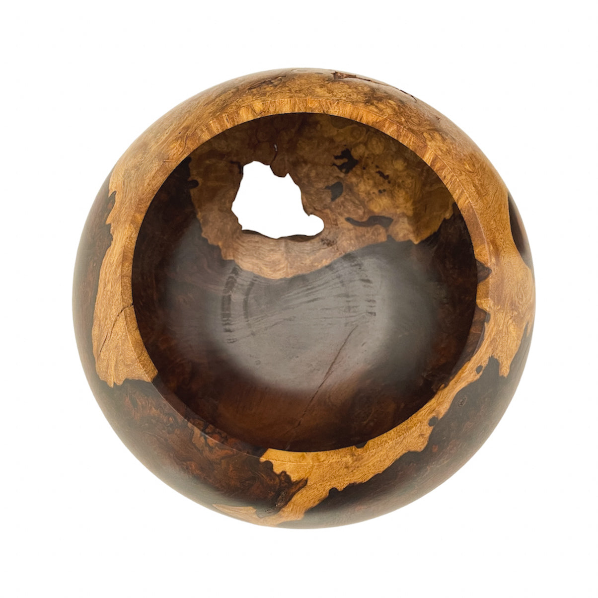 "DEMETER" WOOD BOWL WITH STAND