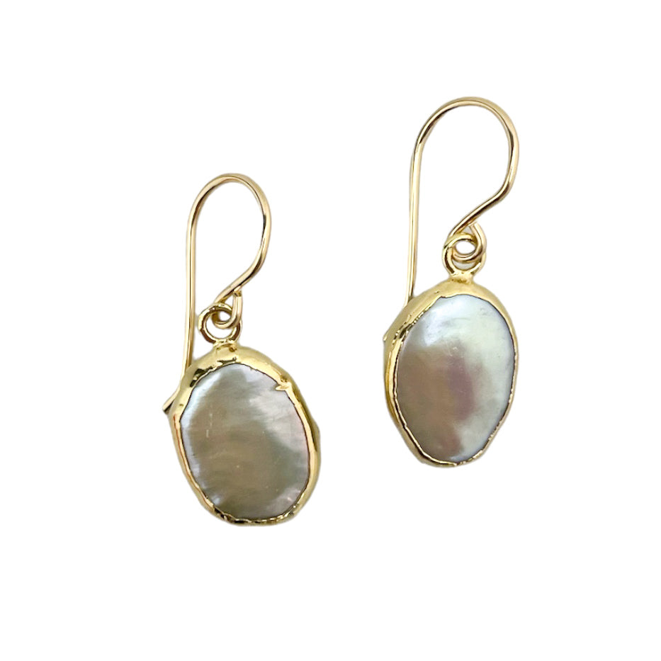 gold-filled pearl earring