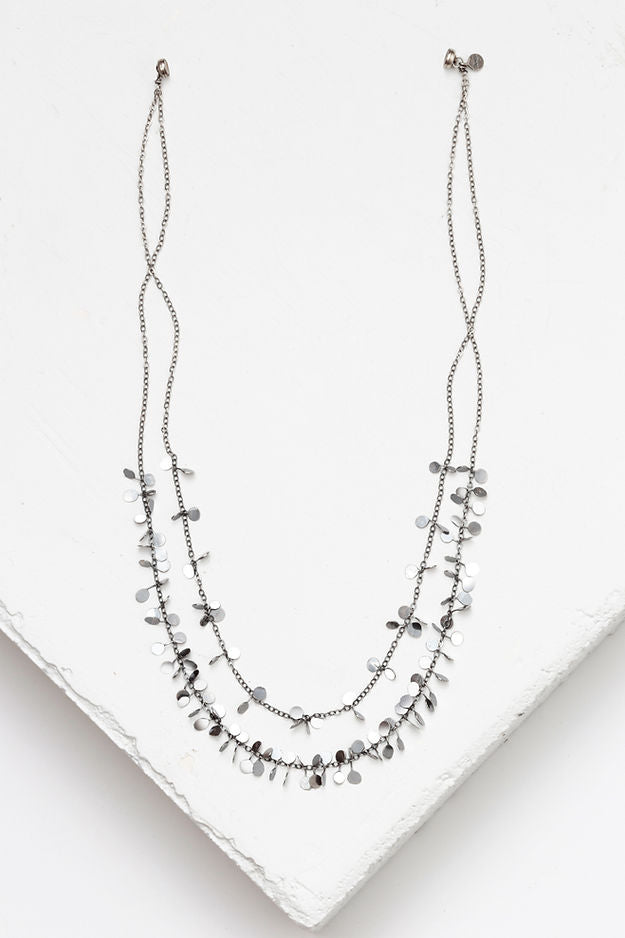 STERLING SILVER COINED NECKLACE