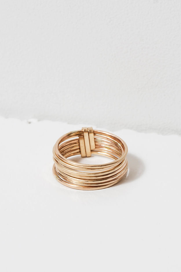 14K GOLD FILLED STACKED RING