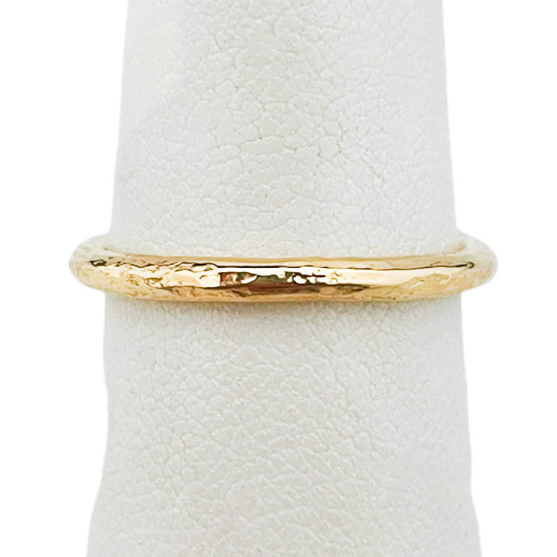 HAMMERED GOLD FILL RING