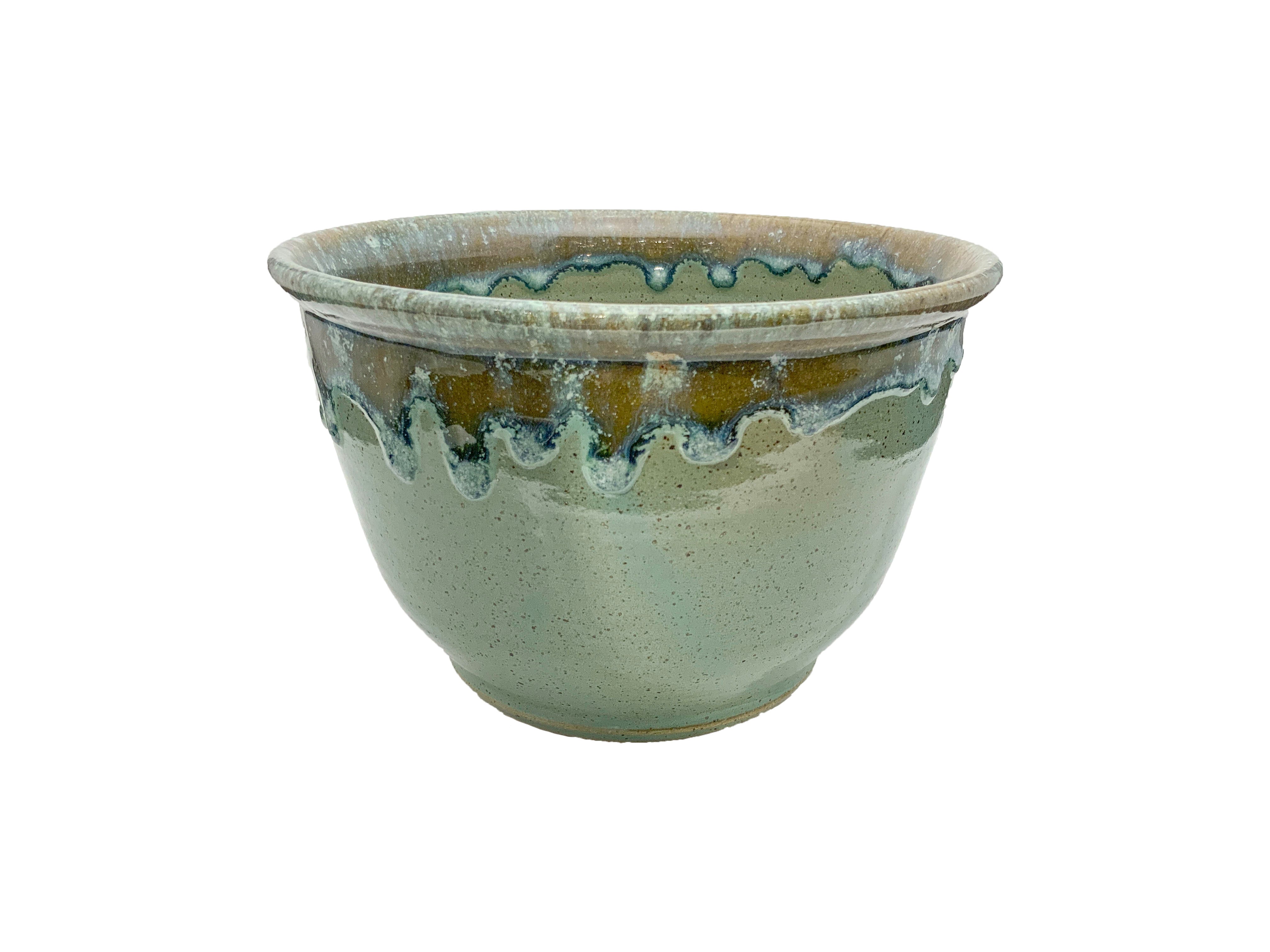 SPECKLED CHARTREUSE BOWL