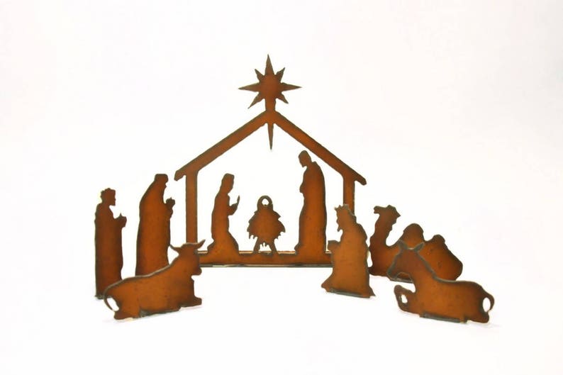 TRADITIONAL NATIVITY METAL LARGE