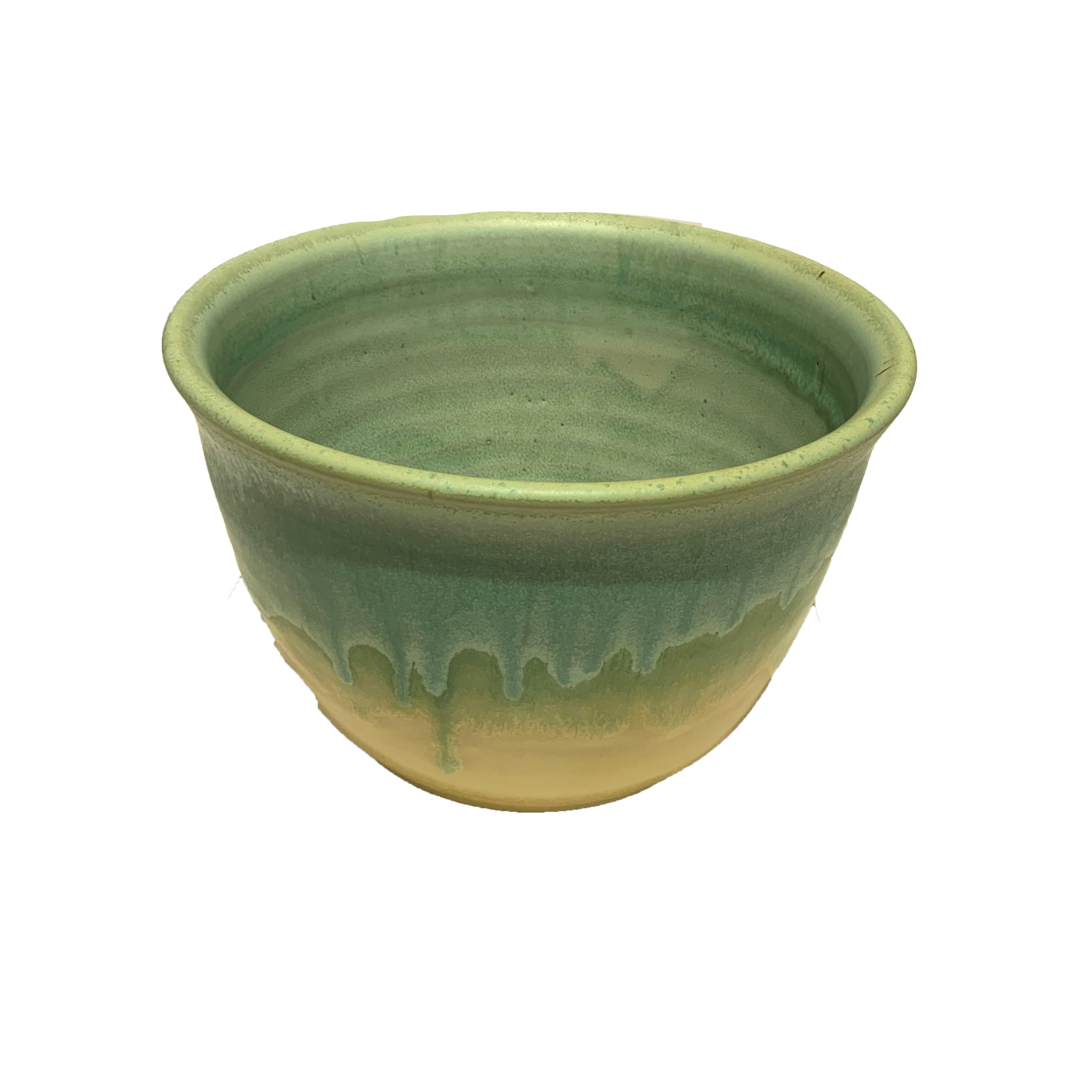 SMALL MIXING BOWL - CREAM AND MINT MATTE