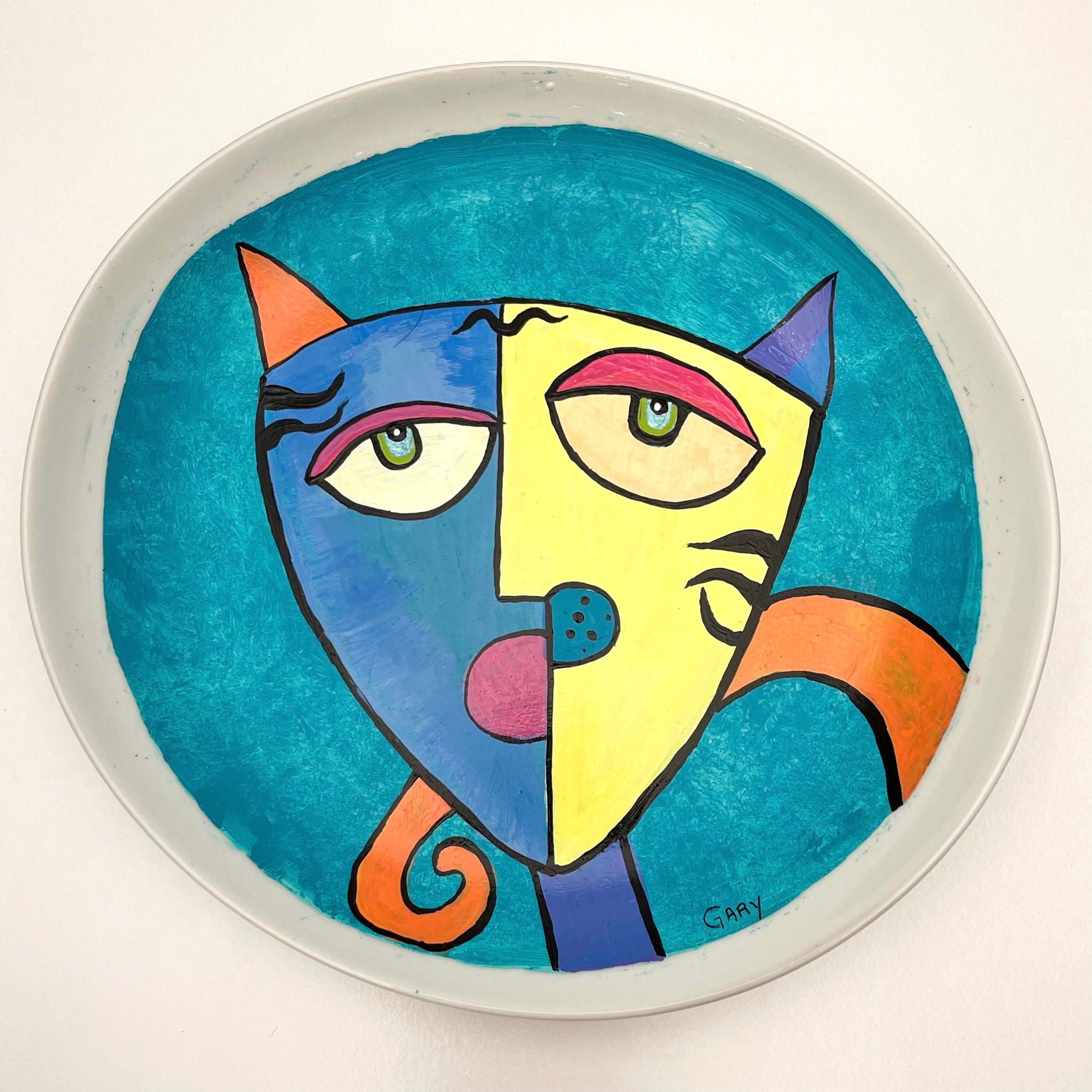 Painted Circle Plate