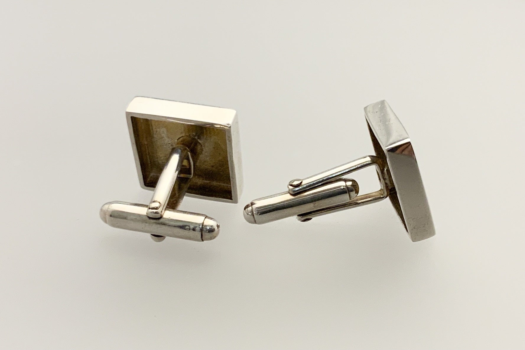 STERLING SILVER SQUARE CUFF LINKS